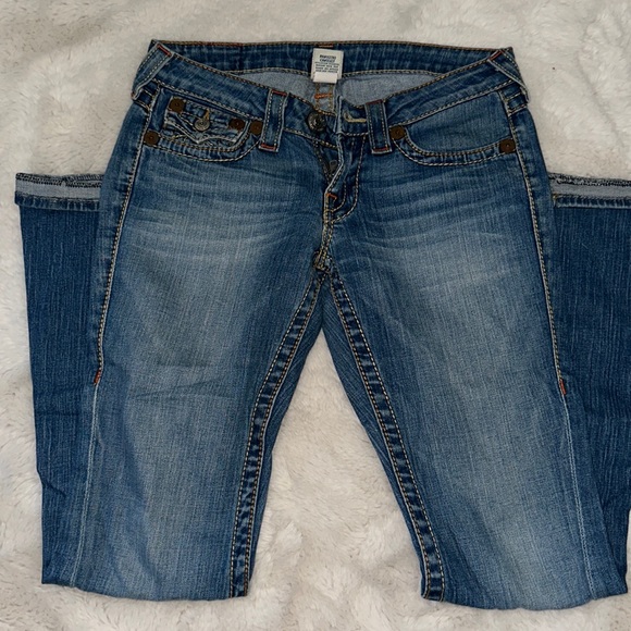AUTHENTIC TRUE RELIGION LIGHT DENIM JEANS - Picture 2 of 9